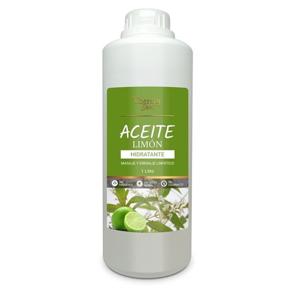 Aceite de masaje corporal Limón Verbena 1 litro Cosedeb, formato profesional