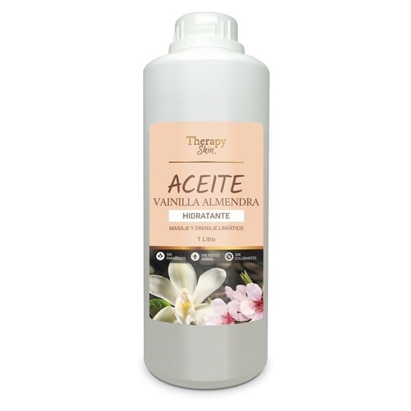 Aceite de masaje corporal con aroma Vainilla Almendra 1 Litro